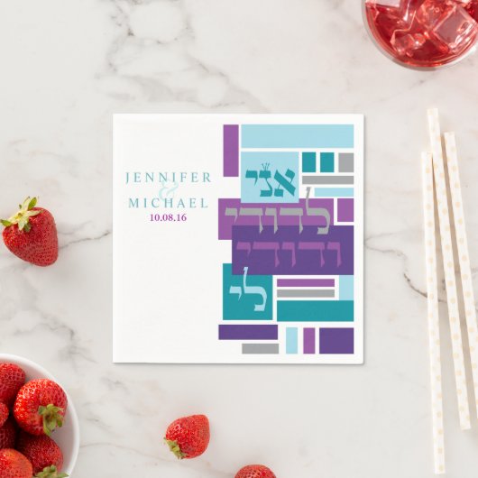 SERVIETTE EN PAPIER JE SUIS MON AIMÉ (En situation)