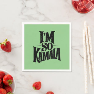 Serviette En Papier Je suis si Kamala Brat Green Meme
