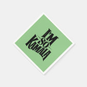 Serviette En Papier Je suis si Kamala Brat Green Meme (Coin)