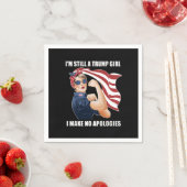 Serviette En Papier Je suis toujours une fille de Trump, je ne fais au (En situation)
