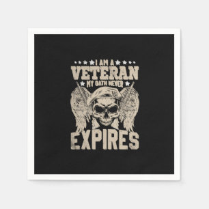 Serviette En Papier je suis un ancien combattant mon serment n'expire