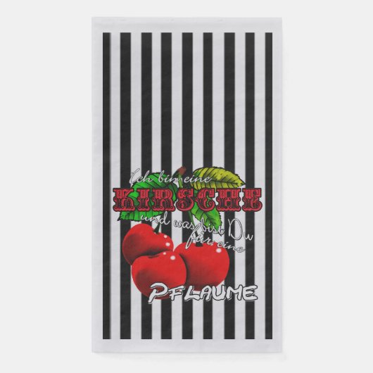 Serviette En Papier Je suis une cerise. Tu es une prune (Devant)