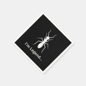 Serviette En Papier Je suis une légende (Coin)