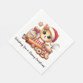 Serviette En Papier Je t'ai fouetté un petit Noël (Coin)