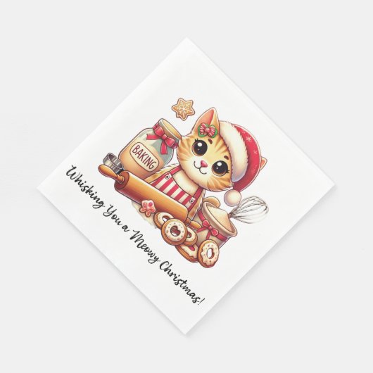 Serviette En Papier Je t'ai fouetté un petit Noël (Coin)