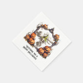 Serviette En Papier Je t'ai raccompagné un joyeux Halloween (Coin)