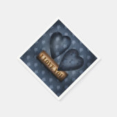 Serviette En Papier Je t'aime (Coin)