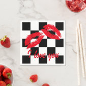 Serviette En Papier Je t'aime (En situation)