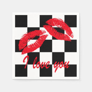 Serviette En Papier Je t'aime