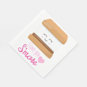 Serviette En Papier Je T'Aime Plus (Coin)