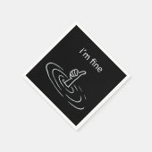 Serviette En Papier Je vais bien (Coin)
