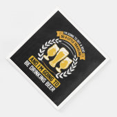 Serviette En Papier Je vais boire de la bière (Coin)