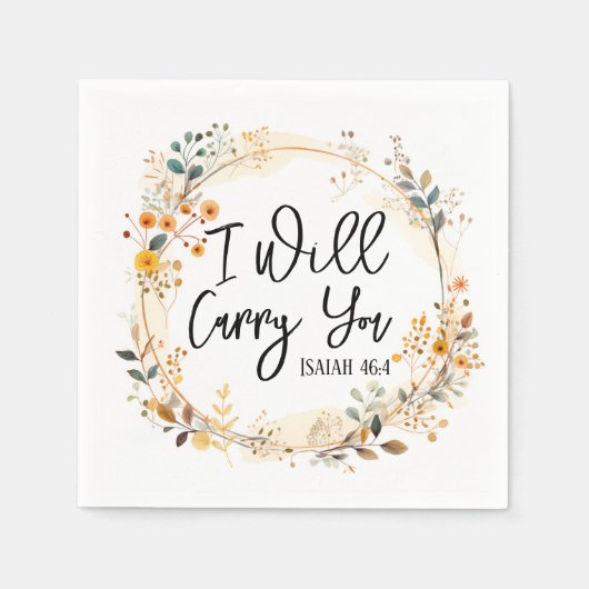 Serviette En Papier Je Vais Vous Porter (Devant)