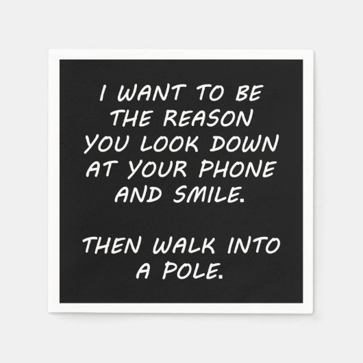 Serviette En Papier Je Veux Être La Raison (Devant)