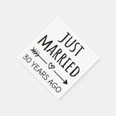 Serviette En Papier Je Viens De Me Marier Il Y A 30 Ans (Coin)