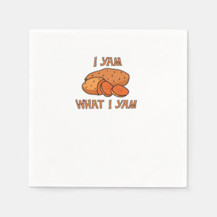 Serviette En Papier Je Yam Ce Que Je Yam Classic Funny Basic