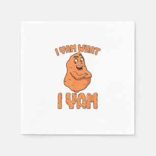 Serviette En Papier Je Yam Ce Que Je Yam Sweet Pomme De Terre Drôle Th