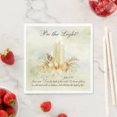 Serviette En Papier Jean 8:12 Jésus dit : Je suis la Lumière du Monde (En situation)