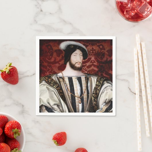 Serviette En Papier Jean Clouet - François Ier, Roi de France (En situation)