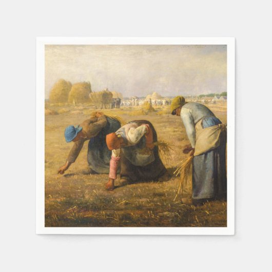 Serviette En Papier Jean-François Millet - Les Gleaners (Devant)