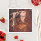 Serviette En Papier Jeanne d'Arc (Portrait) (par Dante Gabriel Rossett (En situation)