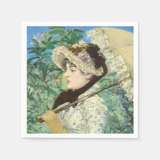Serviette En Papier Jeanne (printemps) Edouard Manet (Devant)