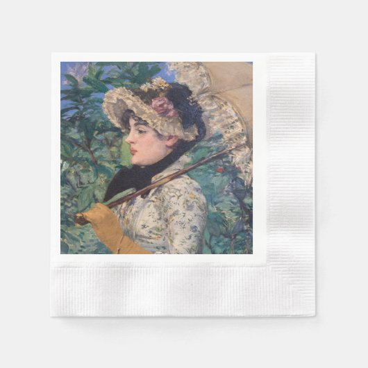 Serviette En Papier Jeanne (Printemps) Par Édouard Manet (Devant)