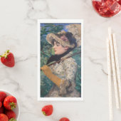 Serviette En Papier Jeanne (Printemps) Par Édouard Manet (En situation)