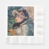 Serviette En Papier Jeanne (Printemps) Par Édouard Manet (Devant)