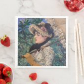 Serviette En Papier Jeanne (Printemps) Par Édouard Manet (En situation)