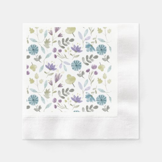 Serviette En Papier Jennifer fleurs d'hiver serviettes (Devant)