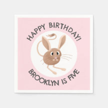 Jerboa à longues oreilles mignonne anniversaire pe