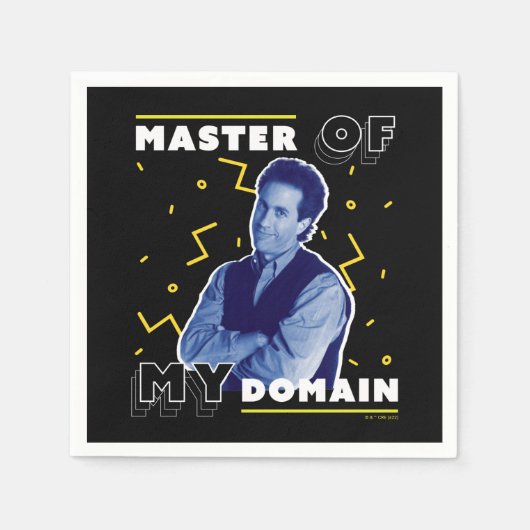 Serviette En Papier Jerry Seinfeld | Master of My Domain (Devant)