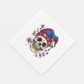 Serviette En Papier Jester Trickster Skull (Coin)