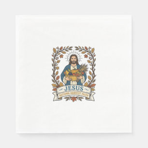 Serviette En Papier Jésus Automne Récolte Foi Jésus Automne Récolte Ch