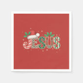 Serviette En Papier Jésus chrétien Religieux Dire Foi Bible Verse (Devant)