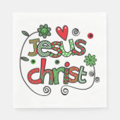 Serviette En Papier Jesus Christ (Devant)
