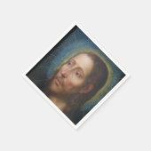 Serviette En Papier Jésus Christ avec un Halo d'or (Coin)