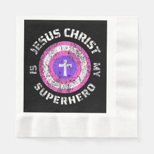 Serviette En Papier Jésus Christ est mon super-héros Jésus