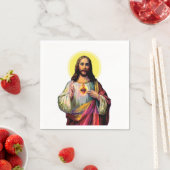 Serviette En Papier Jesus Christus en style pop art (En situation)