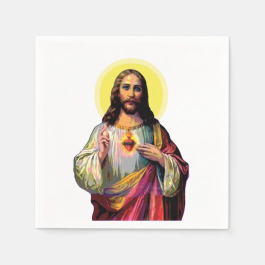Serviette En Papier Jesus Christus en style pop art (Devant)