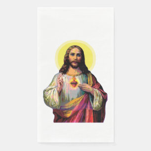 Serviette En Papier Jesus Christus en style pop art