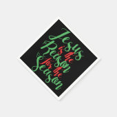 Serviette En Papier Jésus est la raison de la saison (Coin)