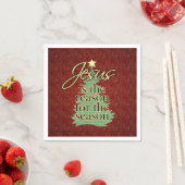 Serviette En Papier Jésus est la raison de Noël chrétien (En situation)
