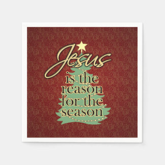 Serviette En Papier Jésus est la raison de Noël chrétien