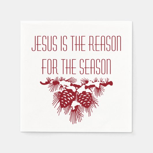 Serviette En Papier JÉSUS EST LA RAISON DE Noël SAISON (Devant)