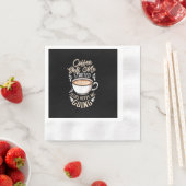 Serviette En Papier Jésus Love Coffee Gets Me Started Jesus Keep Me (En situation)