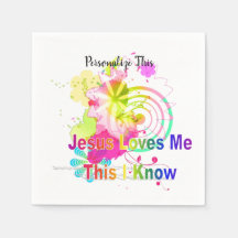 Jésus m'aime serviette