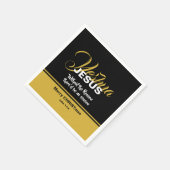 Serviette En Papier JÉSUS RAISON SAISON Écriture chrétienne Écriture N (Coin)