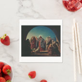 Serviette En Papier Jesus Wakes Lazarus par Robert Wilhelm Ekman (En situation)